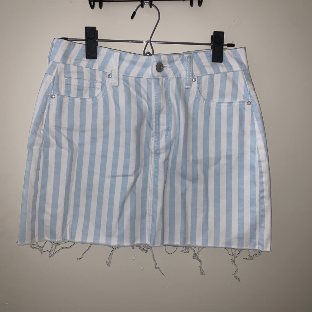 PACSUN STRIPED JEAN SKIRT